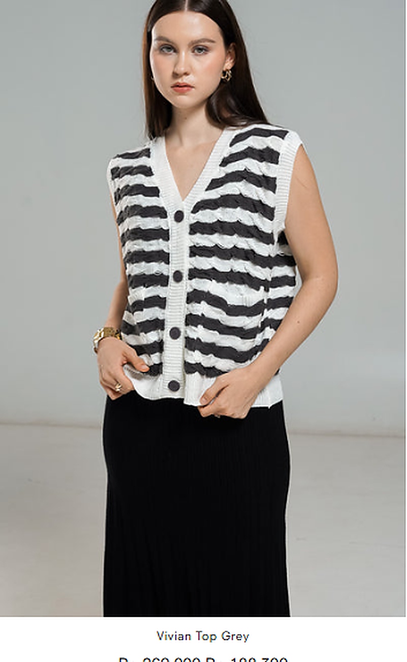 Vivian Top Grey