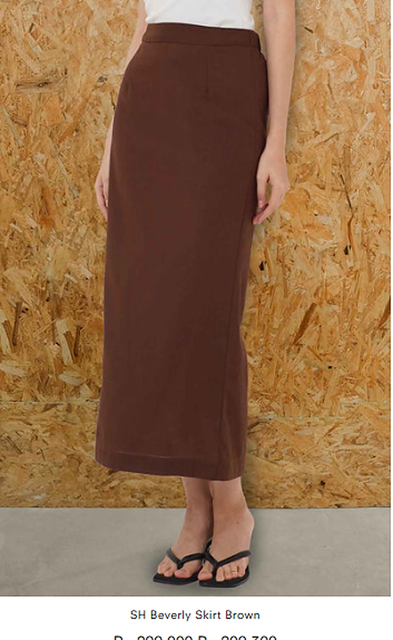 SH Beverly Skirt Brown - View 3