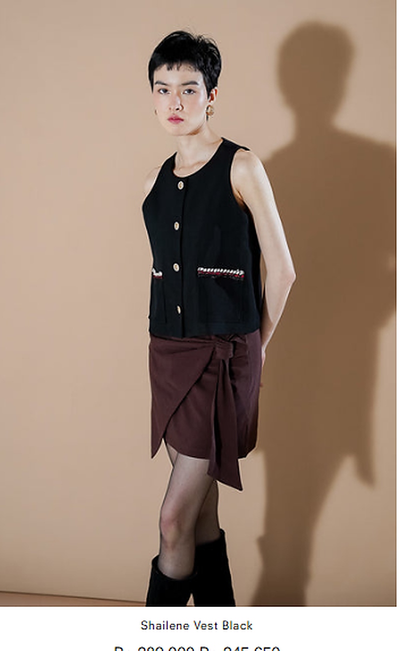 Shailene Vest Black - View 5